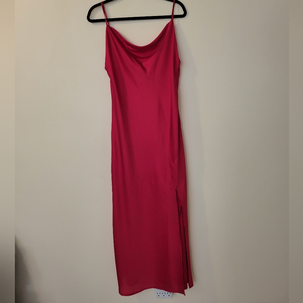 Elegant Red Slip Dress, Paper Heart Red Slip, Christmas, Valentine's Size Medium